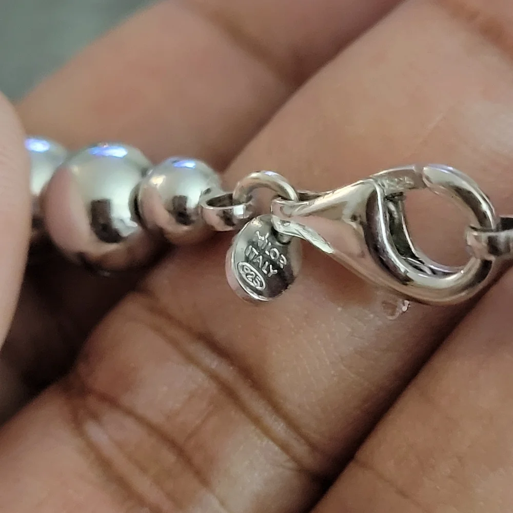 Milor 925 Italy Bead Necklace ( Sold ) - Picture 3 of 11